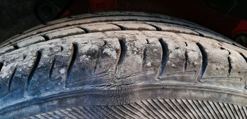 bulging tyre