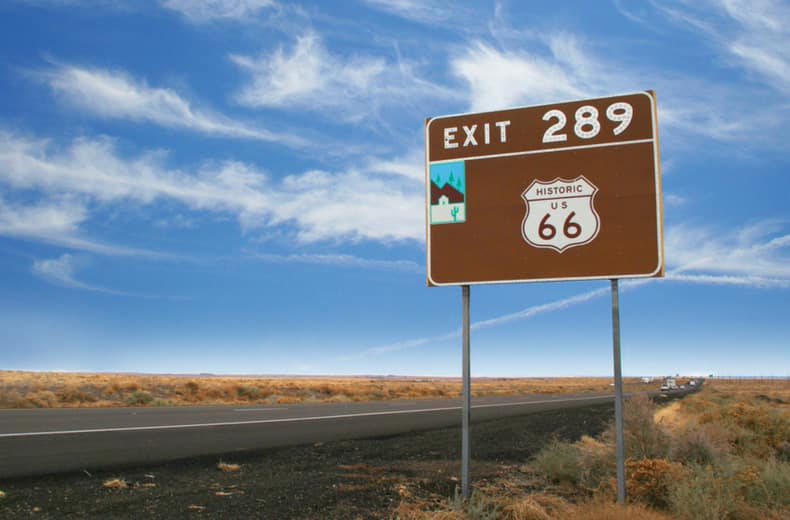 route 66 signs