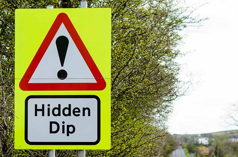 hidden dip sign