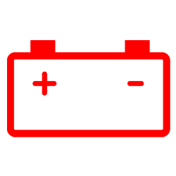 mini battery charge warning light