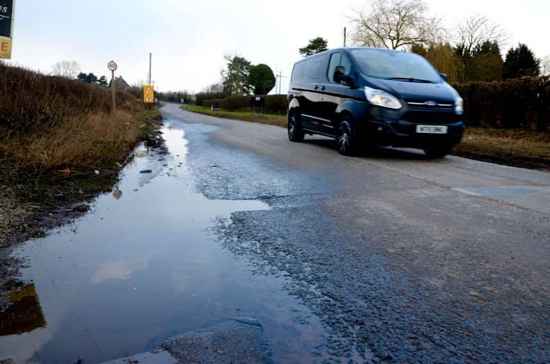 Water on road