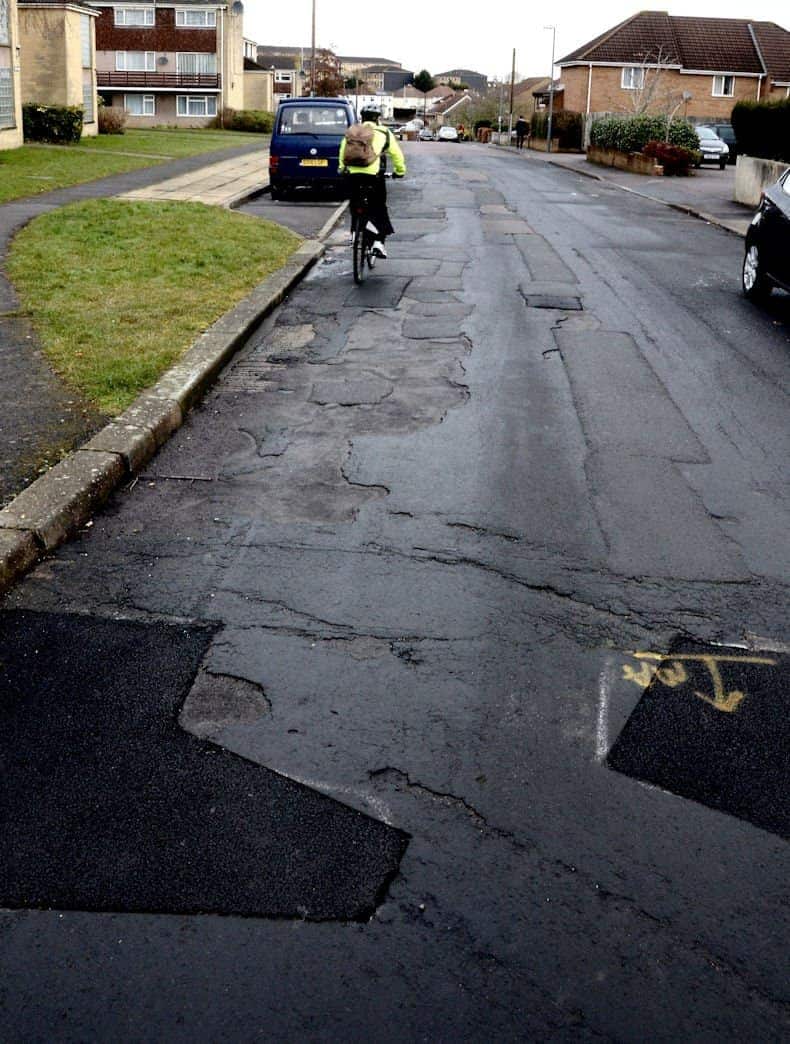 Patchwork potholes