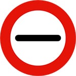 spanish road sign