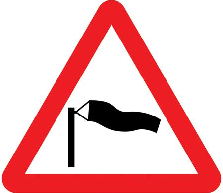 low flying aircraft sign