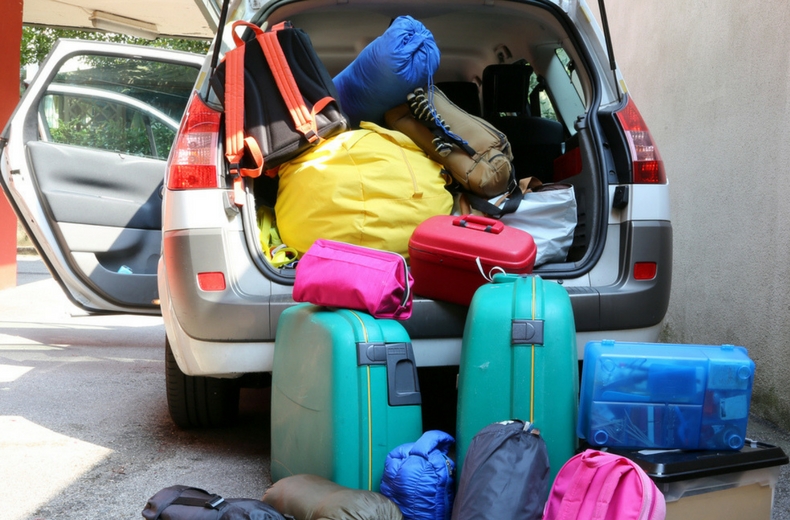 Overloaded car